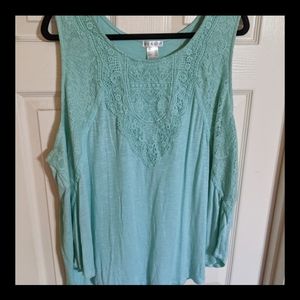 Venus lace detail sleeveless top